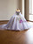Purple Off the Shoulder Tulle Appliques Prom Dress