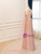 Pink Tulle Strapless Pleats Prom Dress