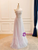 Light Purple Strapless Sequins Prom Dress