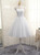 2017 Short Wedding Dresses A-line Tea Length Tulle Crystals Bow Backless