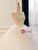 White Tulle Strapless Flower Beading Wedding Dress