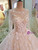 Luxury Bridal Gown With Sleeves Beading 3D Flowers Ball Gown Lace Wedding Dress