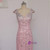 2017 Pink Prom Dresses Mermaid Cap Sleeves Crystal Sequins Long Backless Prom Gown