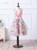 Cute Organza Puffy Flower Girl Dresses Pink 3D Floral Printed Prom Dress