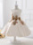 2017 A-line Satin With Appliques Bow Flower Girl Dresses
