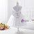 A-line White Tulle With Ribbons flower girl dress