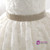 2017 style White Lace with beading flower girl dress