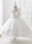 Luxury Ball Gown White Organza Flower Girl Dresses