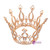 Royal Wedding Tiara Bridal Pageant Beauty Contest Rhinestone Tiara Rose gold colo