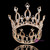 Royal Wedding Tiara Bridal Pageant Beauty Contest Rhinestone Tiara Rose gold colo
