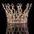 Royal Wedding Tiara Bridal Pageant Beauty Contest Rhinestone Tiara Rose gold color