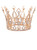 Royal Wedding Tiara Bridal Pageant Beauty Contest Rhinestone Tiara Rose gold color
