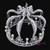 Luxury Vintage Silver Color Rhinestone Simulated Pearl Wedding Crown