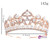 Tiara Headband Bridal Hair Accessories Rose Gold Color Jewelry Leaf Crystal