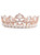 Tiara Headband Bridal Hair Accessories Rose Gold Color Jewelry Leaf Crystal