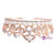 Tiara Headband Bridal Hair Accessories Rose Gold Color Jewelry Leaf Crystal