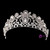 Big wedding bridal clear crystal tiara crown Adult rhinestone tiara hair