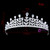 Occasion Bridal Flower Cubic Zirconia Girls White Color Zircon Tiara