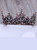 Crystal Black Round Baroque Tiaras and Crowns Headdress For Women