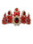 Large Tiaras Crown Red Rhinestones Crystal Silver Hair Headpiece