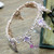 Top Quality Luxurious Handmade Beaded Rhinestone Pink Round Crystal