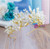 Pearl Crystal Hair Crown Golden Color Leaf Hairband Rhinestone Wedding hair Accessories