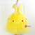 Fancy Girl Party Dress Yellow Christmas Halloween Cosplay Dress Tulle Girl