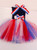 Memorial'S Day Girls Dress Princess  Clothes Baby Kids Festival Party Tulle Dresses