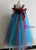 Tulle Dress Feather Flower Girl Kids Wedding Birthday Performing Party Dresses