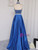 Floor Length Pearl Two Pieces Prom Gown Evening Dresses Evening Gown
