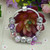 Pink Magnolia Bloom Beads Silver Charm Bracelets Fit European