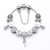 White Flower Beads fit Charm pan Brand Bracelet With Crystal Women Silver Plated Jewelry