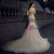 Mermaid Gold Tulle Sequins Appliques Sweetheart Wedding Dress