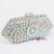 Silver Crystal Clutch Bag Women Party Wedding Bridal Purse