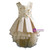 The princess's puffy dress high low gold tulle flower girl dress
