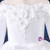 White Off The Shoulder Tulle Long Sleeve Appliques Flower Girl Dress 2018