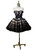 Black Ball Gown Sweetheart Tulle Lace up Bow Homecoming Dress