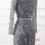 Heavy Beading Handmade Mermaid Long Sleeve Sexy V-neck evening party gown