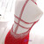 Mermaid Red Long Prom Dress Sparky White Beading Sexy Party Gown
