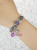 Bangle With Butterfly Heart Flower Charms Bracelets