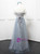 Off The Shoulder Grey Tulle Bridesmaid Dess
