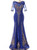 In Stock:Ship in 48 hours Mermaid Blue Appliques Prom Dress