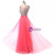 In Stock:Ship in 48 hours  A-Line Pink Tulle Prom Dress