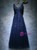 In Stock:Ship in 48 hours Navy Blue V-neck Appliques Prom Dress