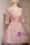 In Stock:Ship in 48 hours Pink 3/4 Sleeve Homecoming Dress
