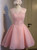 In Stock:Ship in 48 hours Pink Organza Homecoming Dress