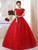 In Stock:Ship in 48 hours Red Ball Gown Wedding Dress