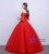 In Stock:Ship in 48 hours Red Short Sleeve Wedding Dress