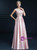 In Stock:Ship in 48 hours A-Line Pink Satin Lace Prom Dress