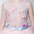 Wedding Sweet Pink Lace Butterfly Appliques Flower Girl Dress